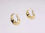MESS70 STAINLESS STEEL TWISTED HOOP EARRING