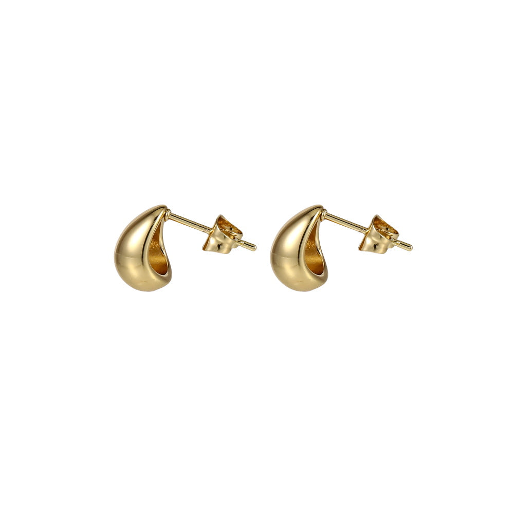 MESS72 STAINLESS STEEL SMALL WATERDROP STUD EARRING