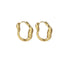 MESS77 STAINLESS STEEL ORGANIC SHAPE HOOP EARRING