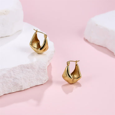 MESS80 STAINLESS STEEL HOOP EARRING