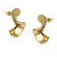 MESS81 STAINLESS STEEL TWISTED S-SHAPED EARRING