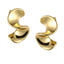 MESS81 STAINLESS STEEL TWISTED S-SHAPED EARRING