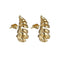 MESS82 STAINLESS STEEL SPIRAL TEARDROP EARRING