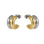 MESS84 STAINLESS STEEL C-SHAPED STUD EARRING