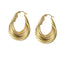 MESS85 STAINLESS STEEL FIVE LINE TWISTED HOOP EARRING
