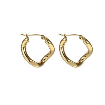 MESS89 STAINLESS STEEL CURB CHAIN LINK EARRING