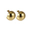 MESS91 STAINLESS STEEL HALF ROUND HOLLOW EARRING