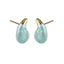 MESS92 STAINLESS STEEL TEARDROP EARRING WITH EPOXY