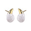 MESS92 STAINLESS STEEL TEARDROP EARRING WITH EPOXY