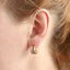 MESS93 STAINLESS STEEL C-SHAPED EARRING WITH EPOXY
