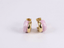 MESS93 STAINLESS STEEL C-SHAPED EARRING WITH EPOXY