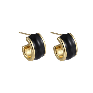 MESS94 STAINLESS STEEL EARRING WITH EPOXY