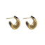 MESS94 STAINLESS STEEL EARRING WITH EPOXY