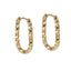 MESS95 STAINLESS STEEL DIA-CUT U SHAPE EARRING