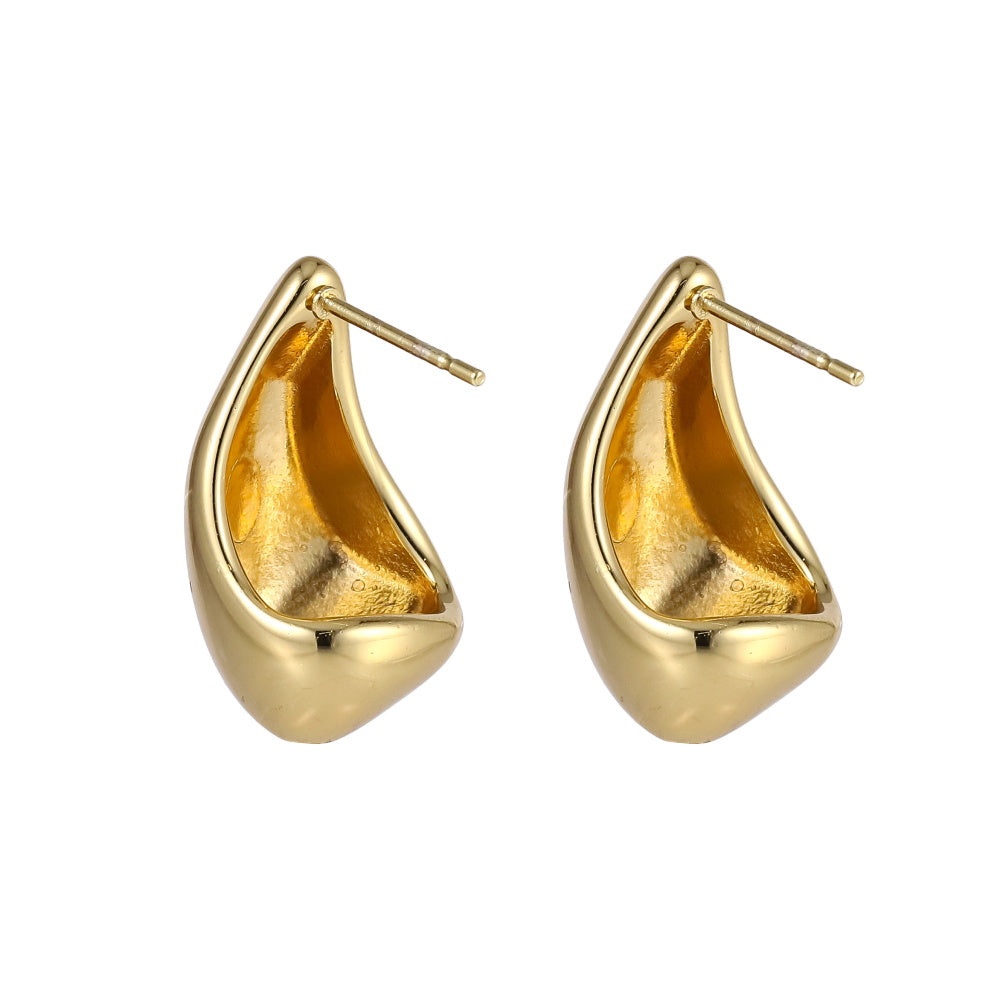 MESS97 STAINLESS STEEL ORGANIC DROP EARRING
