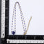 MNSS43 STAINLESS STEEL NECKLACE WITH STONE & EPOXY