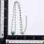MNSS43 STAINLESS STEEL NECKLACE WITH STONE & EPOXY