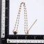 MNSS43 STAINLESS STEEL NECKLACE WITH STONE & EPOXY