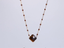 MNSS43 STAINLESS STEEL NECKLACE WITH STONE & EPOXY