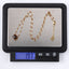 MNSS43 STAINLESS STEEL NECKLACE WITH STONE & EPOXY