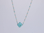MNSS43 STAINLESS STEEL NECKLACE WITH STONE & EPOXY