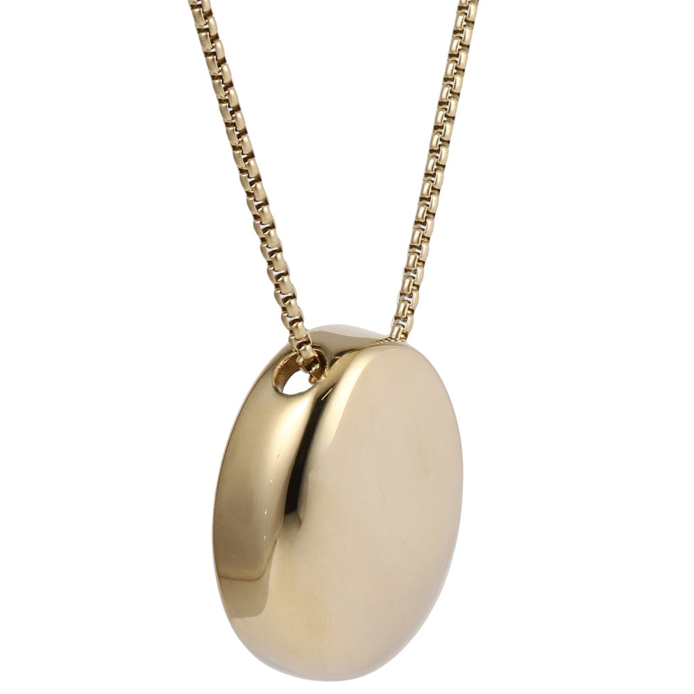 MNSS52 STAINLESS STEEL NECKLACE WITH OVAL PENDANT