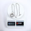 MNSS54 STAINLESS STEEL T-BAR NECKLACE WITH TWISTED ROUND HOLLOW CHARM