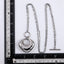 MNSS55 STAINLESS STEEL T-BAR NECKALCE WITH HOLLOW CHARM