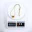 MNSS56 STAINLESS STEEL NECKLACE CHUNKEY HEART PENDANT AND ROUND SNAKE CHAIN