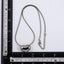 MNSS56 STAINLESS STEEL NECKLACE CHUNKEY HEART PENDANT AND ROUND SNAKE CHAIN