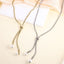 MNSS59 STAINLESS STEEL ROUND SNAKE CHAIN WITH SHELL PEARL
