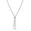 MNSS59 STAINLESS STEEL ROUND SNAKE CHAIN WITH SHELL PEARL