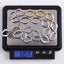 MNSS61 STAINLESS STEEL TWO TONE DIA SHAPE CHAIN LINK NECKLACE
