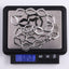 MNSS61 STAINLESS STEEL TWO TONE DIA SHAPE CHAIN LINK NECKLACE