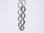 MNSS61 STAINLESS STEEL TWO TONE DIA SHAPE CHAIN LINK NECKLACE