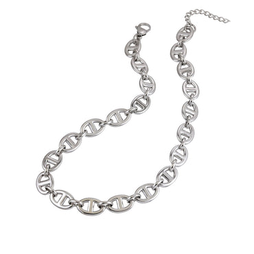 MNSS63 STAINLESS STEEL OVAL LINK CHAIN NECKLACE