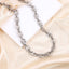 MNSS63 STAINLESS STEEL OVAL LINK CHAIN NECKLACE