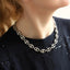MNSS63 STAINLESS STEEL OVAL LINK CHAIN NECKLACE