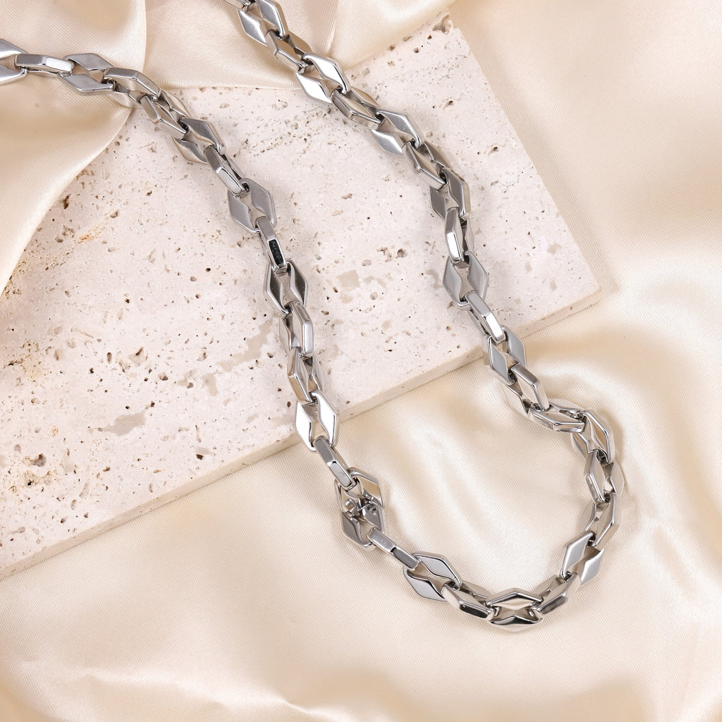 MNSS64 STAINLESS STEEL CHUNKY CHAIN NECKLACE