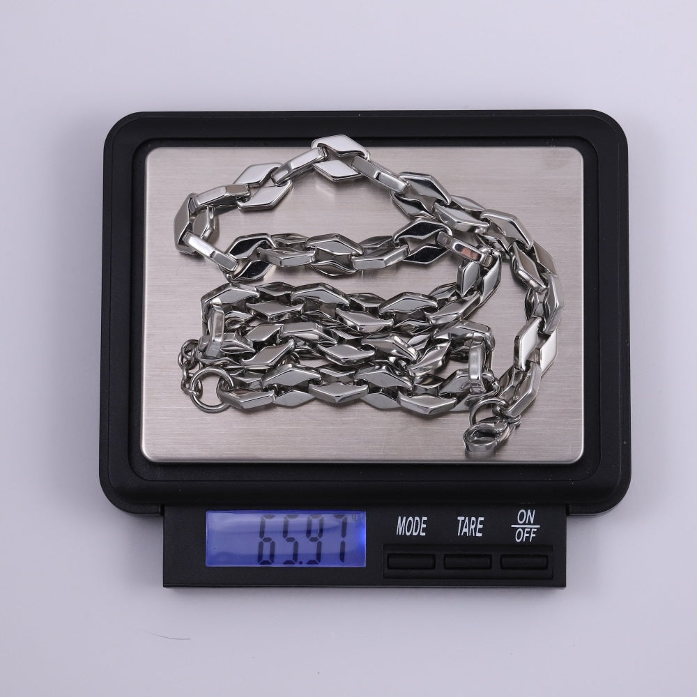 MNSS64 STAINLESS STEEL CHUNKY CHAIN NECKLACE