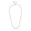 MNSS68 STAINLESS STEEL TENNIS NECKLACE WITH ROUND CZ