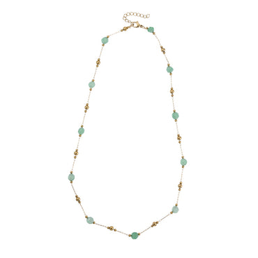 MNSS69 STAINLESS STEEL NECKLACE WITH BEADS