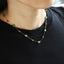 MNSS69 STAINLESS STEEL NECKLACE WITH BEADS