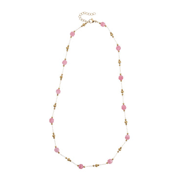 MNSS70 STAINLESS STEEL NECKLACE WITH BEADS