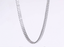 MNSS71 STAINLESS STEEL TENNIS NECKLACE WITH BAGUETTE CZ