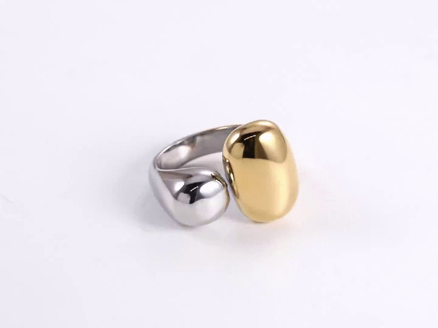 MRSS07 STAINLESS STEEL TWO TONE RING