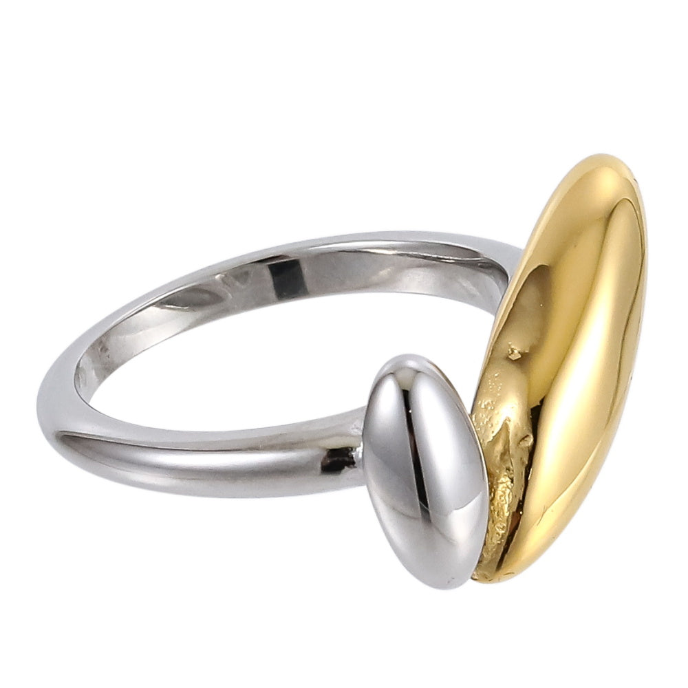 MRSS09 STAINLESS STEEL TWO TONE RING