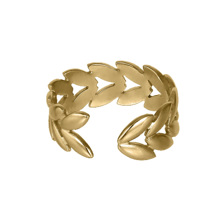 MRSS23 STAINLESS STEEL ADJUSTABLE LEAF OPEN RING