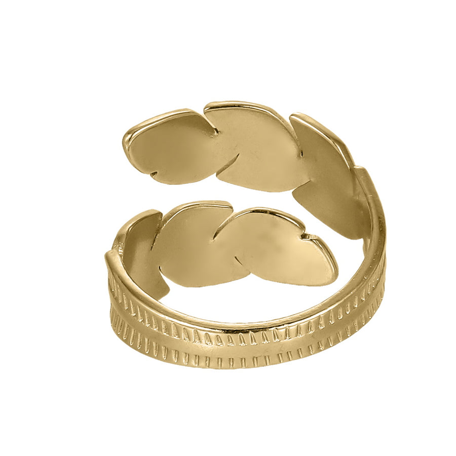 MRSS24 STAINLESS STEEL ADJUSTABLE FEATHER OPEN RING