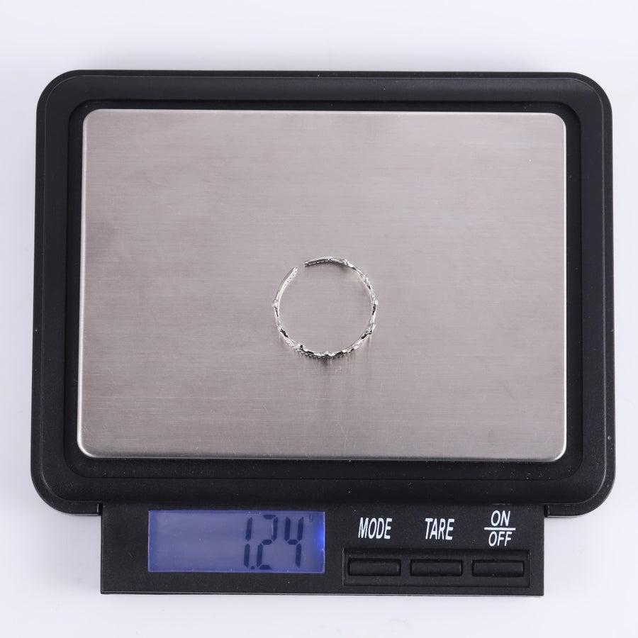 MRSS25 STAINLESS STEEL ADJUSTABLE CROWN OPEN RING
